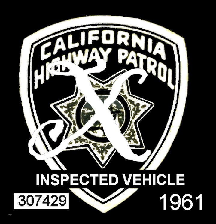 (image for) 1961 California Inspection Sticker